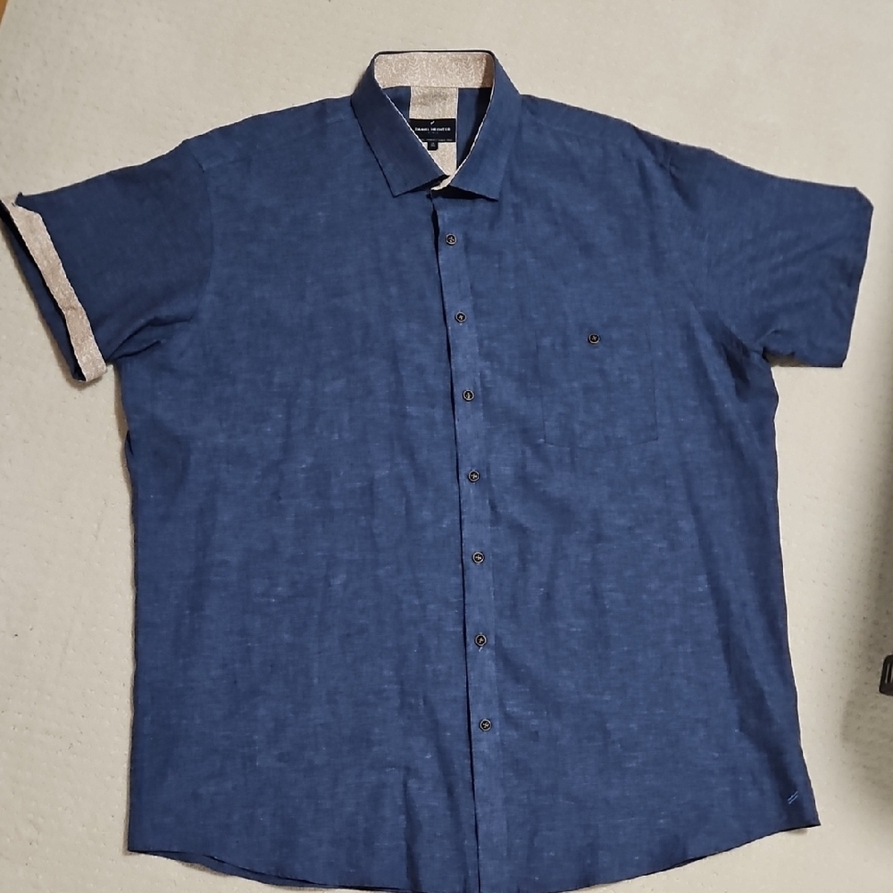 NWOT Linen Cotton Short Sleeve Shirt